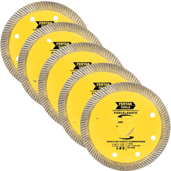 Disco De Corte Para Porcelanato 105x20mm | 05 Un